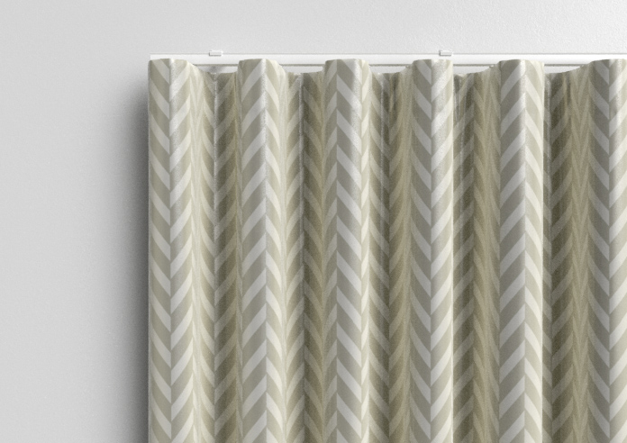 Chevron Stripe, Taupe - Made to Measure Curtains - Image 13